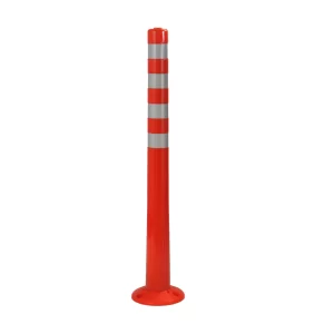 Flexi Delineator Bollard, 1000H, 80mm Ø, orange