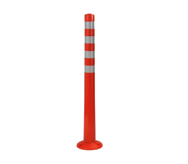 Flexi Delineator Bollard, 1000H, 80mm Ø, orange