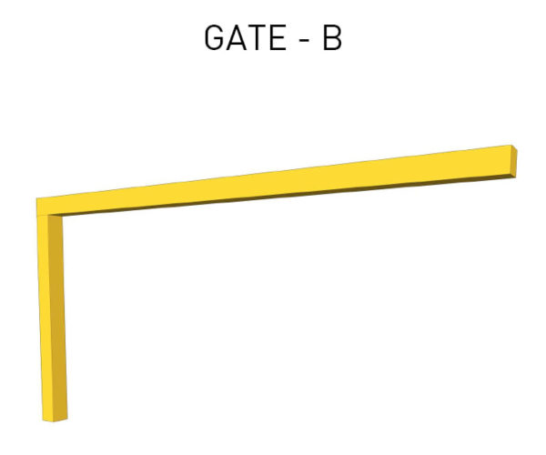 Pedestrian Swing Gate With Lockable Latch