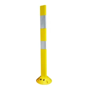 Flexi Bollard 2 Piece, 930mm high, 200mm base, yellow